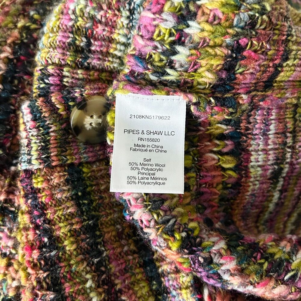 Veronica Beard Dolra Merino Wool Blend Knit Cardigan Sweater Size Large - Picture 6 of 6